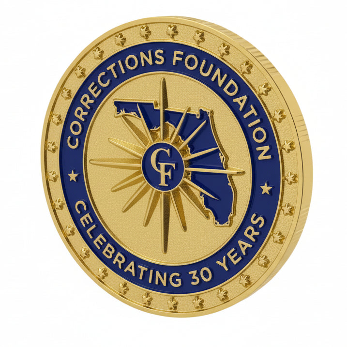 30th Anniversary Corrections Foundation Challenge Coin