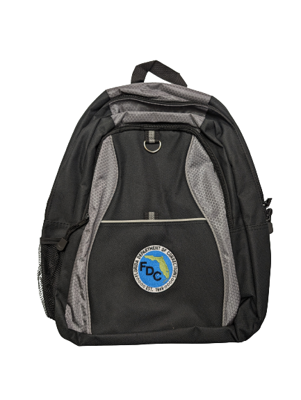 Interior organizer panel Comfortable ergonomic padded straps and padded back Mesh side pocket Exterior pocket with hook and loop closure Dimensions: 17.5"h x 13.25"w x 5.5"d; Approx. 1,257 cubic inches