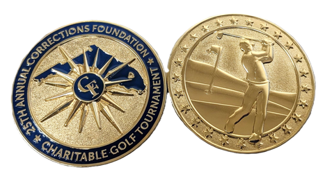 25th Annual Corrections Foundation Charitable Golf Tournament Challenge Coin