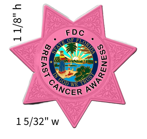 FDC 7-Point Star Breast Cancer Awareness Pin