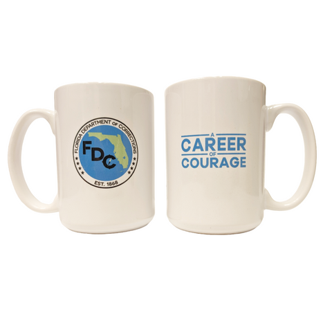 FDC Mug - A Career of Courage with color FDC Logo