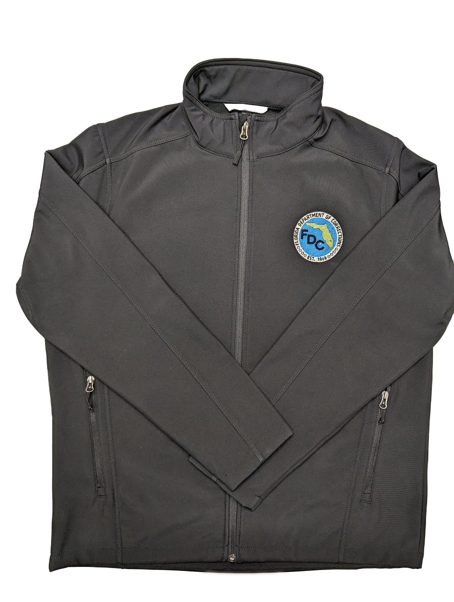 Soft Shell Jacket with FDC Logo - Black